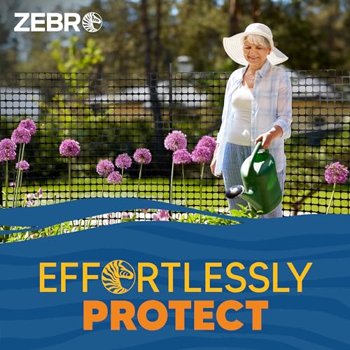 4' x 100' Black Plastic Garden Fence Roll (57600 sq inches)