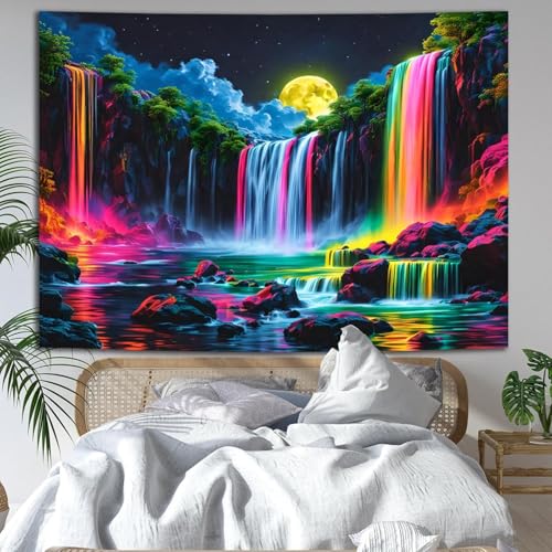 Blacklight Fantasy Waterfall Moon