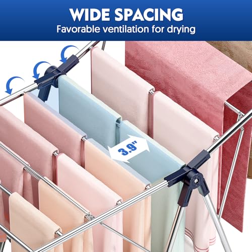 Large Stainless Steel Clothes Drying Rack