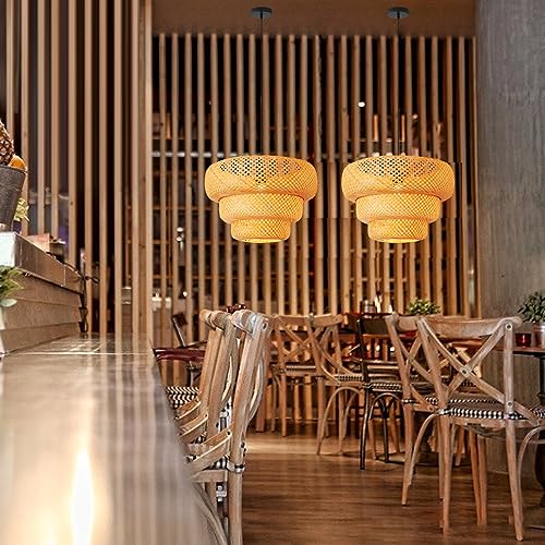 18.5" Bamboo Pendant Light