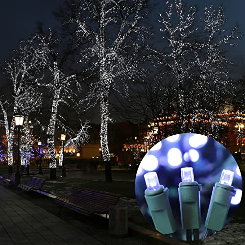 100LED Cool White Christmas String Lights Outdoor (100 Count)