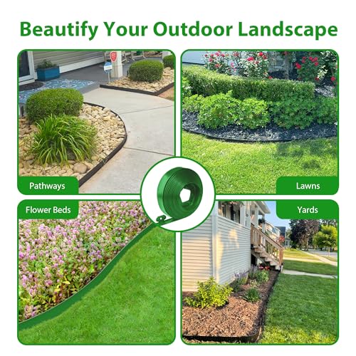 Landscape Edging Border 100 FT 2 Inch Tall with 180 Spikes