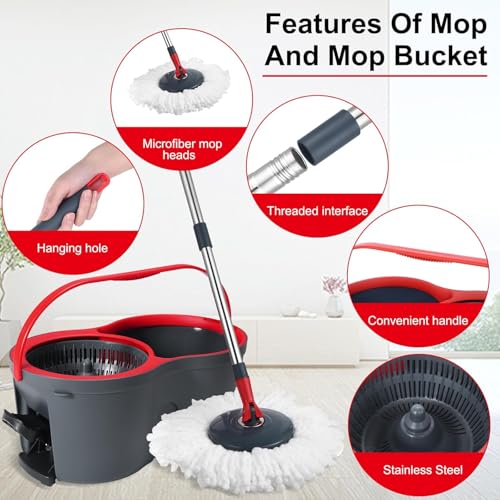 360° Spin Mop and Bucket Set Cleaning System