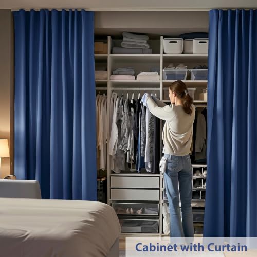 Room Divider Ceiling Mounted Curtains Track Sets Extra Wide Blackout Curtain Flexible Tracks for Bedroom Office Privacy Partition Separator