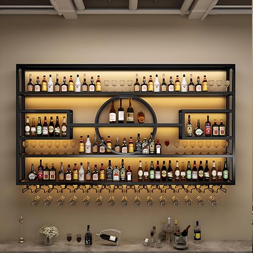 126in Large Wall Mounted Wine Rack