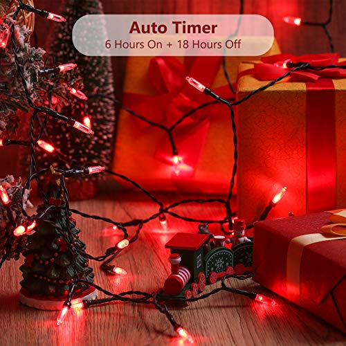 Red Christmas Lights Battery Operated