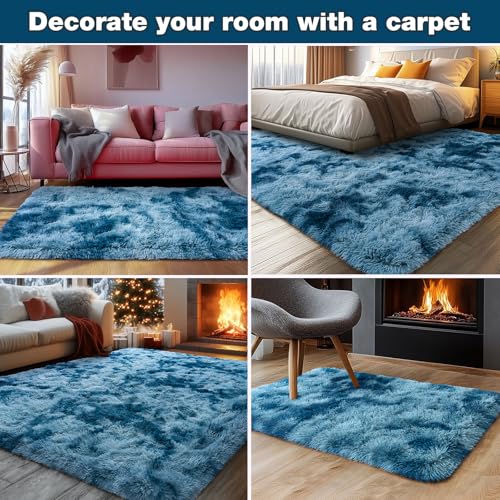 Fluffy Rug for Living Room Bedroom