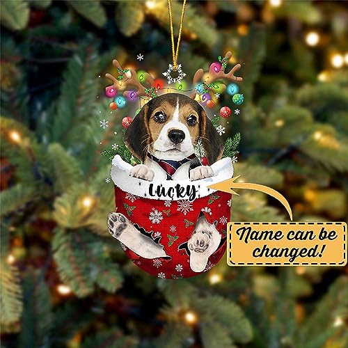 Beagle Dog Christmas Ornament