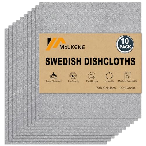 Swedish Dishcloths for Kitchen (10 Count)