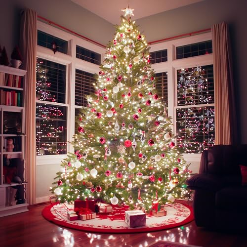 Battery Operated Christmas Lights 2 Pack 18 Ft 50 LED Pure White (2 Count)