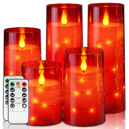 Flickering Flameless Candles (5 Count)
