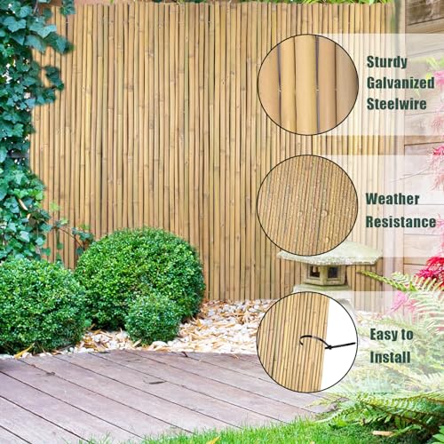 4Ft High x 6 Ft Long x 0.7In D Bamboo Screen (24 Sq Ft)