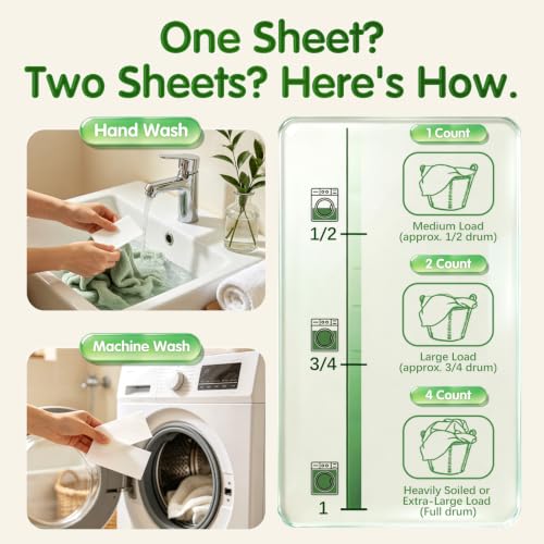 Travel Ready Laundry Detergent Sheets Fresh Scent 40 Count