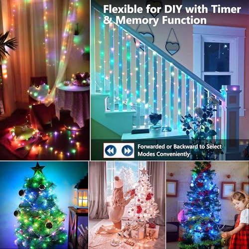 Color Changing Fairy String Lights 66ft 200 LED for Xmas Halloween (66 Foot)