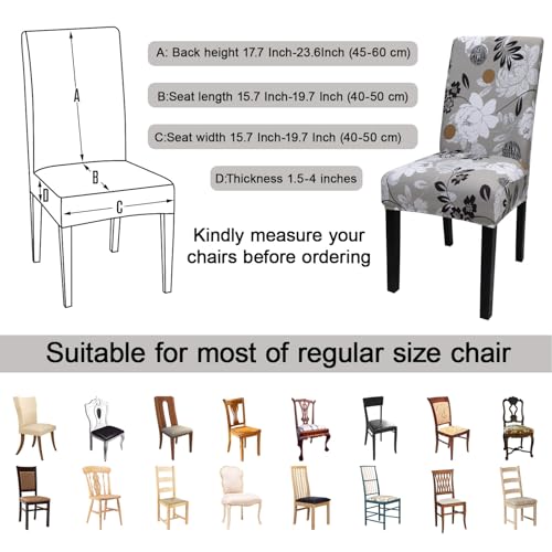 Chair Covers for Dining Room Set of 6