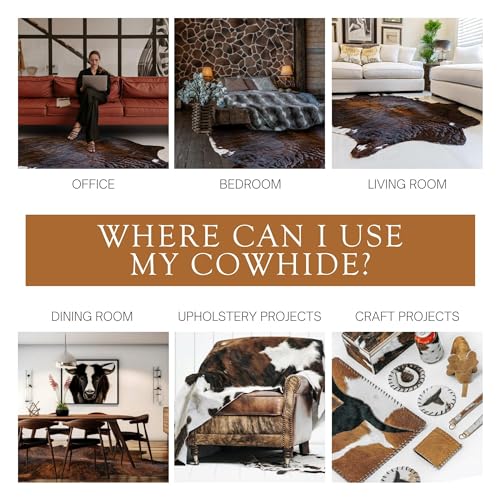 100% Genuine Brindle Backbone Cowhide Rug