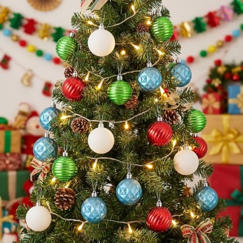 Christmas Ornaments Tree Decorations Set for Fall Halloween (24 Count)