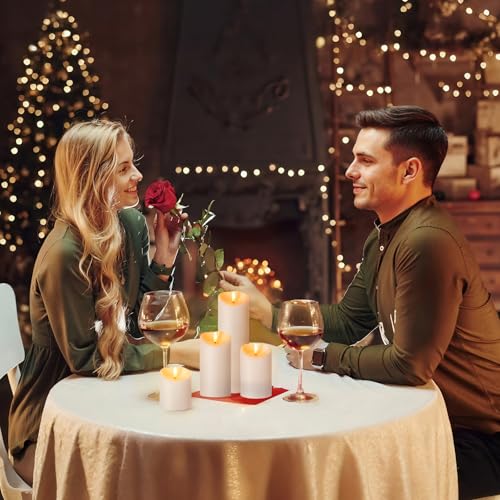 Outdoor Flameless Candles with Remote Timer (2 Count)