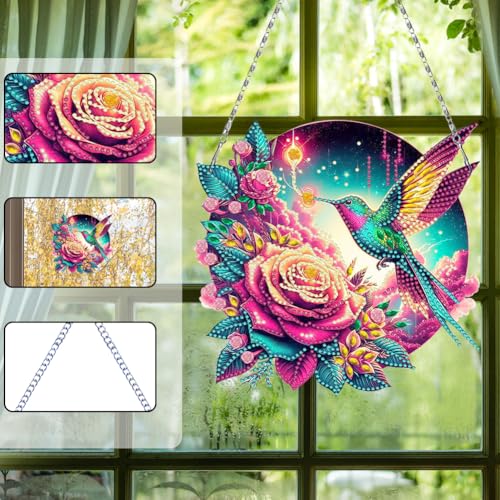 Flowers Hummingbird Diamond Art Kits