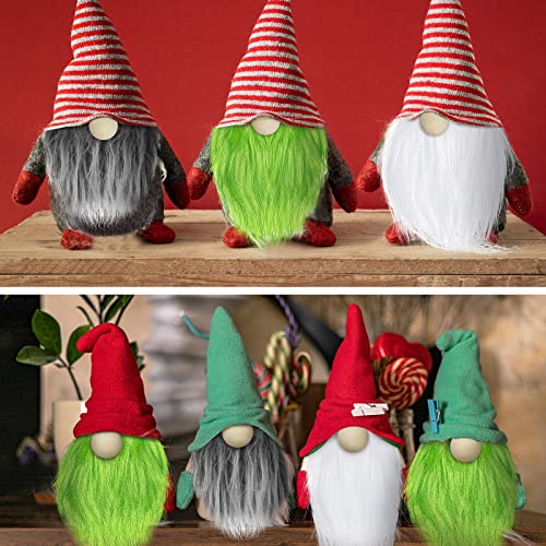 60 Pcs Gnome Beard Nose Crafts Kit with Cones
