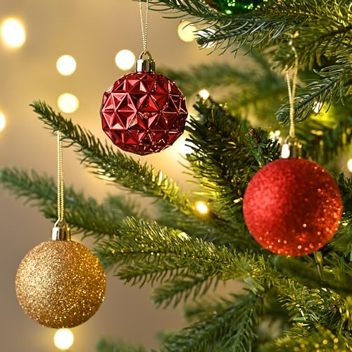 50ct Christmas Tree Decorations Ball Ornaments 2 Inches (50 Count)