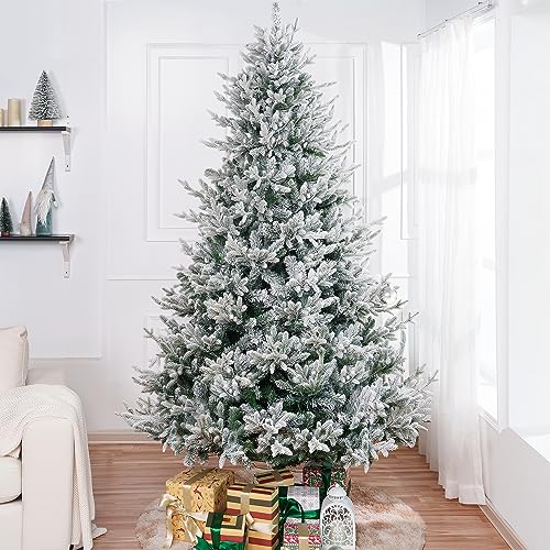 7.5ft Frosted Christmas Tree with Lights