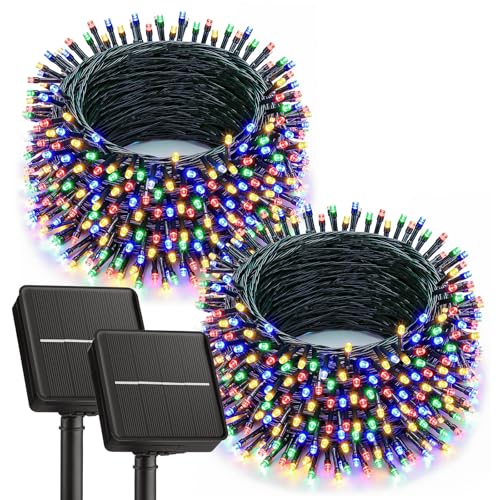2 Pack Solar String Lights Outdoor (2 Count)