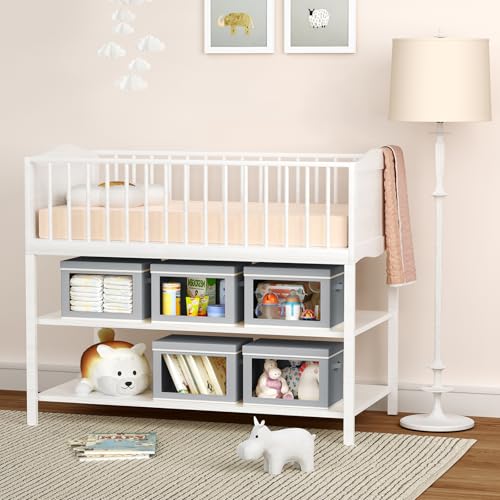 Storage Bins with Lids (3 Count)