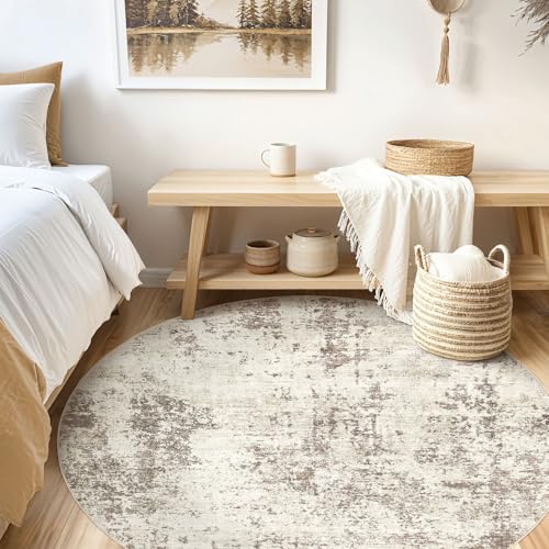 6ft Round Area Rug Living Room Rugs (24 Count)