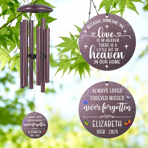 Personalized Memorial Wind Chime for Loss of Loved One 30