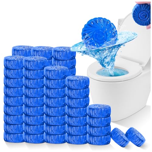 Automatic Toilet Bowl Cleaner Tablets Blue 72 Pack (72 Count)