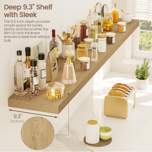 Floating Shelves 9 inch Deep 55”Long Set of 2 (2 Count)