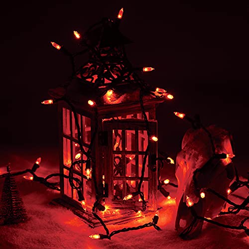 Orange Halloween String Lights Connectable (33 Foot)