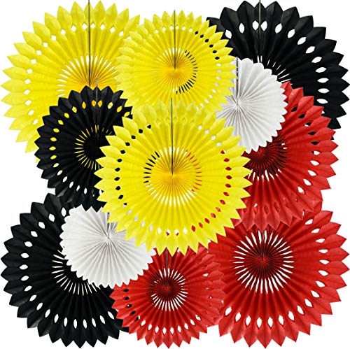 11packs Honeycomb Round Paper Fans Hanging Party Decoration (9 Count)