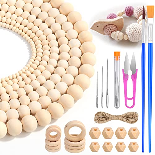 Wooden Beads for Crafts (660 Count)