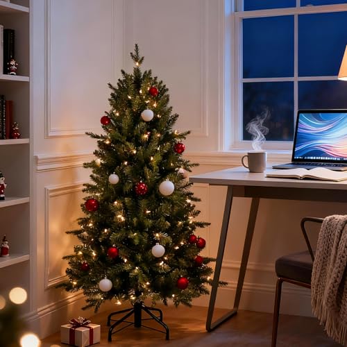 4FT Pre Lit Artificial Christmas Tree