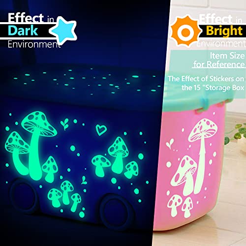 Glow in The Dark Mushroom Stars Stickers