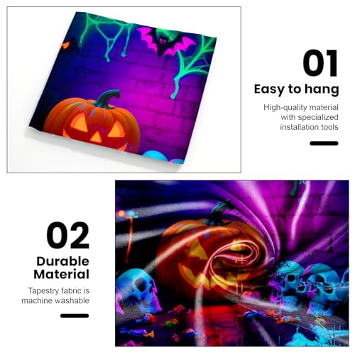UV Reactive Halloween Tapestry