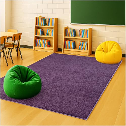 Soft & Colorful 11' Round Kids Classroom Area Rug