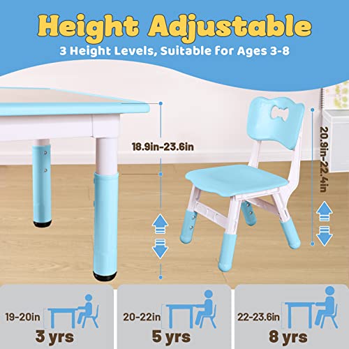 Kids Table and 4 Chairs Set