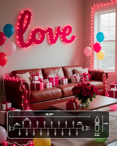 Pink Mini String Lights (100 Count)