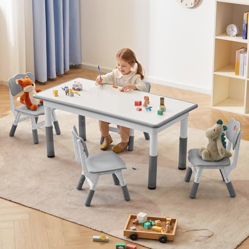 Kids Study Table and Chairs Set