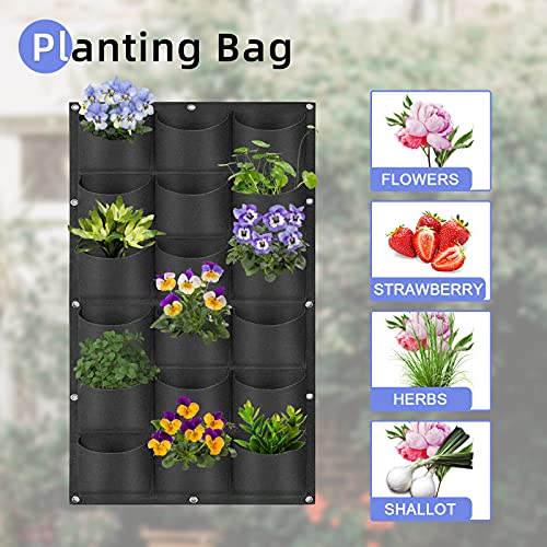 18 Pockets Hanging Planter Bags