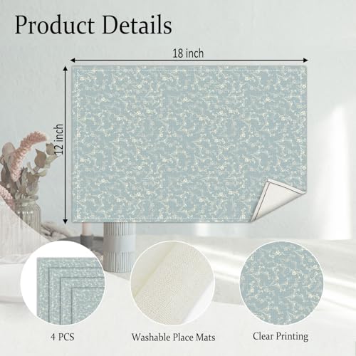 Blue Placemats Set of 4 (4 Count)