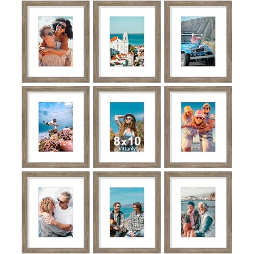 8x10 Picture Frames Set of 9 (9 Count)