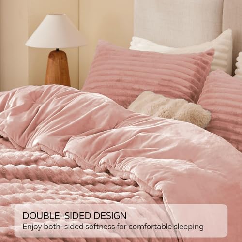 Fleece Oversized Queen Comforter Set