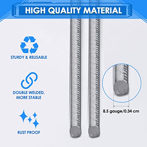 30 Pcs Yard Sign Stakes 24'' x 10'' H Frame Wire (30 Count)