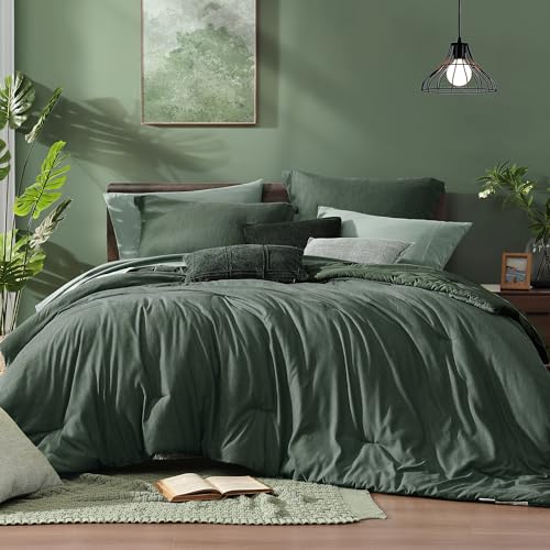 King Size Comforter Set Deep Forest 7 Pieces Bed in a Bag