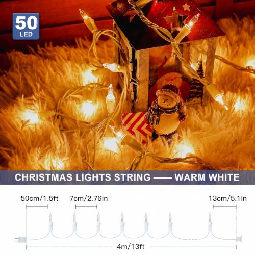Warm White Christmas Mini Lights (50 Count)