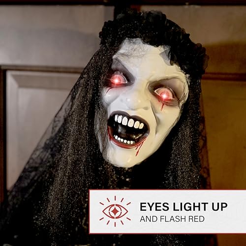 4.3 Ft. Animatronic Demon Widow Door Greeter